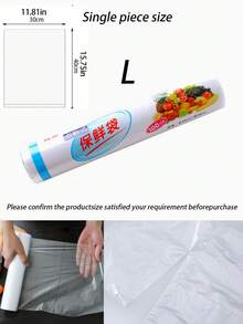 100 Piezas Bolsas De Almacenamiento Transparentes Para Preparación De Alimentos, Bolsa De Almacenamiento De Alimentos Al Vacío Reutilizable Para El Refrigerador De La Cocina Del Hogar - transparente - Ver 9