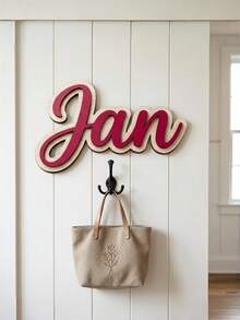 1PC Customized Name Sign, Double Layer Material Durable, Personalized Name Photo Prop Decor, Multi-Functional Wall Hanging Room Decoration, Customized Party Decoration, Perfect Gift, Room Decor, Aesthetic Room Decor - Multicolor - View 3
