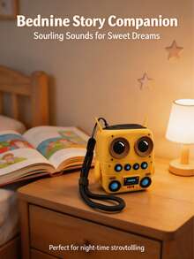 WESTMADE 1pc Yellow Cute Owl High-Quality Hands-Free Call Wireless Bluetooth Speaker, Built-In Microphone, TF Card Slot, Bluetooth Connection, Suitable For Kids Listening To Music, Courses, Stories, Radio, Gift For Children - Yellow (high Quality) - View 10
