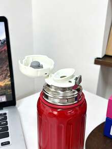 1pc 450ml/15.83oz Large Capacity Stainless Steel Insulated Tumbler, Vacuum Insulated Bottle, Hot & Cold Retention, Portable Outdoor Water Bottle, Durable Reusable Insulated Cup, Unisex Water Bottle, Suitable For Outdoor Travel, Camping, Sports Events, Cycling, Hiking, Fitness, Indoor Use, Tea, Coffee, Beverages - Multicolor - View 6
