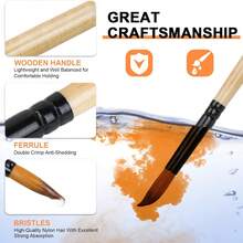 Dom Delfim 35pcs Paint Brushes + 1pc Brush Storage Bag + 1pc Palette Knife - Black - D - View 5