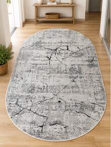 Chilai Home Modern Patterned Area Rug, Soft Non-Slip Carpet For Living Room & Bedroom, Runner Rug, Washable Kitchen Rug, Made In Turkiye - Grey - View 1
