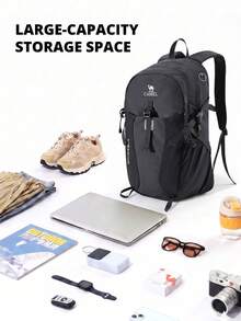 CAMEL CROWN Foldable Large Capacity Travel Bag Backpack, Short Trip Fitness Storage Bag - Dark Night Black - View 5