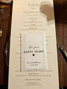 客製化文字 Happy Tears 婚禮面紙袋，自封式白色迷你小袋，婚禮儀式賓客伴手禮與新娘婚前派對伴手禮 - 彩色 - 查看 4