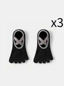 1/2/3 Pairs Cotton Non-Slip Five-Finger Sports Socks, Suitable For Yoga, Pilates, Plank, Indoor Sports, Gift For Loved Ones - Multicolor - View 20