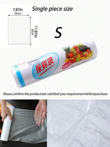 100 Piezas Bolsas De Almacenamiento Transparentes Para Preparación De Alimentos, Bolsa De Almacenamiento De Alimentos Al Vacío Reutilizable Para El Refrigerador De La Cocina Del Hogar - transparente - Ver 10