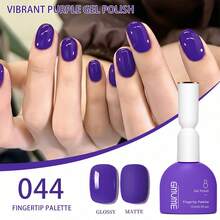GMUME 44 紫色絲絨 15ml 凝膠指甲油 絲絨紫 柔和 秋冬 春季 浸泡脫色 UV LED 高顯色 長效亮澤 亮面指甲藝術 美甲 沙龍家用 優雅濃郁柔紫色調 奢華絲絨感 生日禮物 1瓶1色 - 紫羅蘭色 - 查看 9