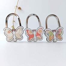 "Butterfly Dance" Intangible Cultural Heritage Song Brocade Embroidered Bag Hook, New Chinese Style Butterfly Portable Non-Adhesive Tabletop Bag Hook, Handbag Bag Hook Pendant - A - View 4