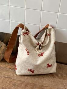 BAILEE A Stylish, Casual, Shoulder Bag Featuring Unique Animal Patterns With Horn Buckles. Great For Clothing Combinations And As A Gift Option. - Multicolor - View 8