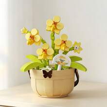 Serie de Bloques de Construcción Mini Realistas de Micropartículas de Plantas en Maceta y Flores, Material ABS, Juego de Bloques de Construcción Creativo para Niños. Pequeño Regalo de Recompensa para el Aula. Juguete Educativo DIY de Ensamblaje Manual, Regalo de Moda para Cumpleaños/Festividades Principales. Serie de Gran - Multicolor - Ver 10