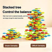 108/168pcs Kids Stacking Blocks Balance Building Toy, Balance Tree Desktop Fun Toy, Focus And Thinking Training, Enhanced Interactivity - Multicolor - View 5