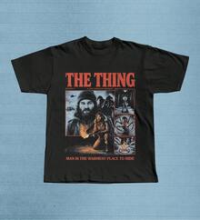 The Thing Movie T-Shirt, 80s Horror And Sci-Fi T-Shirt, Gift For MacReady Movie Fans - 黑色 - 查看 1