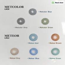 Lalens Meteor Blue 韓系 Y2K 彩色隱形眼鏡 DIA 14.2mm BC 8.6mm 1 對 年戴 大眼放大款 軟片 小瞳孔 適合淺色與深色眼睛 日常妝容 派對 女生 學生 禮物 - Meteor Blue - 查看 7