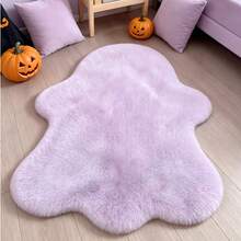1pc Purple Ghost Pattern Floor Mat, Bathroom Mat, Bathroom Rug, Door Mat, Small Rug, Carpet, Floor Mat, Home Decor, Area Rug, Outdoor Mat, Home Decor, Area Carpet, Bedroom Rug, Washable Carpet - Multicolor - View 2