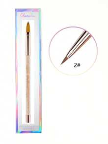 Olasalon Acrylic Nail Brush, Professional Acrylic Nail Brush, Silver And Gold Glitter Handle, Comfortable And Durable, New Style - Gold - View 14
