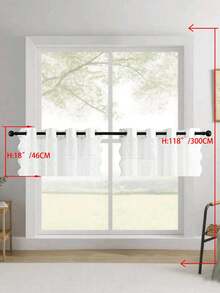 1pc/2pcs Bohemian Sheer Curtains, Light Filtering Tassel Drapes For Living Room Bedroom, Elegant Window Treatment, Flowy Fringe Design, Soft Breeze Decor, Privacy Semi-Transparent, Farmhouse Vintage Style, Easy Hang Gift - White - View 58