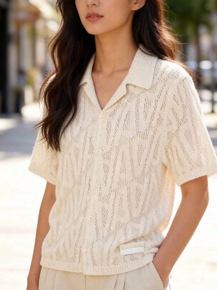 Nike Jordan x A Ma Maniére 聯名款 純色戶外休閒運動針織短袖 男女同款 幻影灰白 - 幻影灰白 - 查看 1