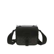 Coach Racer Series Men's Single Shoulder Crossbody Handbag With Old Pattern CBG13QBMI5 - 炭黑色/黑色CBG13QBMI5 - 查看 1