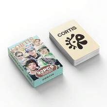 92pcs COR TIS Yan Chenxuan KPOP Celebrity LOMO Photocards, (60pcs Photo Cards + 32pcs Stickers) Holographic Celebrity Cards, Party Supplies, Celebrity Card Collection, Halloween And Christmas Gifts, Boxed High-Definition Celebrity Photo Cards, Collectibles, Small Gifts, Katseye Light Stick, Photocard, K-Pop, Katseye Photo Card - A - View 10