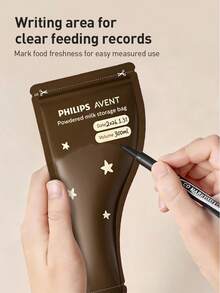 Kantong Penyimpanan Susu Bubuk Sekali Pakai Kedap Cahaya Philips Avent, Kantong Tertutup Antibakteri Portabel untuk Aktivitas Luar Ruangan (30 buah) - MultiWarna - View 9