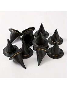 Black Mini Witch Hat, Suitable For DIY Crafts, Halloween Party Supplies, Party Decoration - A - View 7