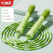 Yuke 1pc Adjustable Length Anti-Tangle Jump Rope, Smooth Soft Foam Handles, Pure Black PVC Rope, Durable Jump Rope, Suitable For Home Gym Aerobic Exercise Fitness Training - Multicolor - View 11