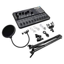 V10 Live Sound Card Set Condenser M800 Microphone Mobile Karaoke Computer Live Equipment Set - View 9