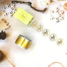 500pcs Gold Foil Star Border Transparent Thank You Stickers, Gradient Gold Foil Font, Smooth Peel And Stick Without Residue, Suitable For Gift Boxes, Express Delivery, Bakery Packaging, Versatile Packaging To Enhance Ritual Feeling, Practical And Convenient For Bulk Packaging - One Size Fits All - View 3