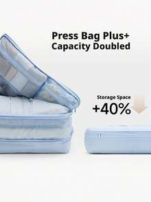 Travel Compression Storage Bags, Breathable Mesh With Ventilation, Underwear, Socks And Clothing Luggage Organizer, Suitable For Back To School And Independence Day - Multicolor - View 7