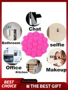 1pc Silicone Suction Cup Phone Case Stand, Phone Stand, Phone Suction Cup Holder, Octobuddy, Adhesive Phone Holder, Office Desk Accessories, Desk Accessories (Before Use, Please Clean Carefully To Ensure The Surface Is Clean And Flat. Wait 30 Minutes After Sticking Before Use) - Multiple Styles - View 6