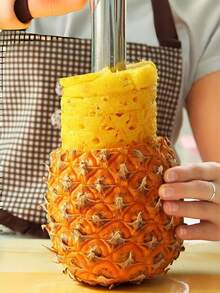 1pc Stainless Steel Pineapple Corer, Plastic Fruit Knife, Spiral Multi-Function Peeler - Multicolor - View 6