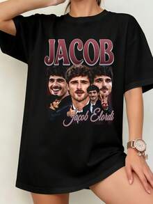 Bootleg Jacob Unisex T-Shirt - 黑色 - 查看 1