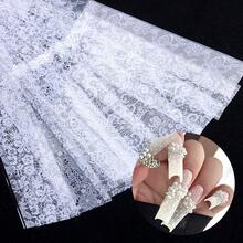 White Lace Flower Transfer Paper 10 Styles (Non-Adhesive) - 白色 - 查看 4