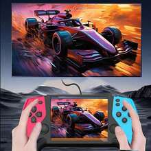 Console de Jogos Portátil Retrô 600+ Jogos Clássicos Tela HD de 3,8 Polegadas Console de Jogos Portátil Clássico Vermelho e Azul com Alto-falante Controlador Recarregável Conecta à TV Melhor Presente para Aniversário e Natal - Visão 9