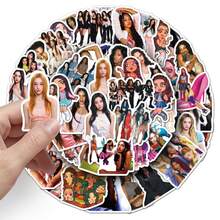 50張 K-Pop KATSEYE PINKY UP 貼紙 Katseye 禮品周邊海報裝飾乙烯防水貼紙，適用於筆電、手機、汽車、滑板、水壺、剪貼簿、計畫本、學校用品 - F - 查看 4