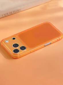 Phone Case: Semi-Transparent Matte Soft Shell Compatible With Apple 17ProMax, Vibrant Colors, Compatible With Apple 17Pro/17/16ProMax/16ProMax/15Pro/15Pro/15/14ProMax/14Pro/14Pro/13Pro/13/12ProMax/12/11ProMax/11, Lightweight Feel And Shockproof - Orange - View 6