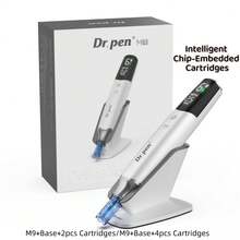 Alat Microneedling Rumahan Dr.Pen M9 - Panjang Jarum 0,2598mm, Jarum Pengganti M9+2/4 Dilengkapi Chip, Dengan Alas, Penggunaan Non-Medis - Putih - View 2