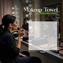 Makeup Towels Of 13x13 Soft Cotton Makeup For Face Reusable QuickDry Makeup Remover Towels For Bathroom Spa And Salon - Gentle On Skin - Brushes - View 5