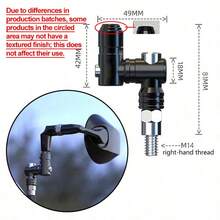 Motorcycle Electric Scooter Multi-Function Extension Bracket, Universal Aluminum Alloy Extension Bar, Motorcycle Modification Accessories, Modified Navigation Phone Holder, CNC Craftsmanship, Multi-Function Handlebar Balance Bar, Suitable For Motorcycle Modification, Electric Scooter Modification, Adding Phone Holder, Action Camera, External Lights, Hooks And More - B Simple Version - View 15