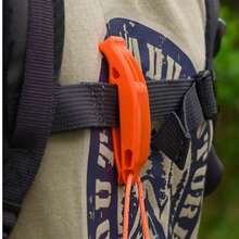 2-Tone Loud Survival Whistle | Emergency Whistle With Backpack Clip & Paracord | Camping Hiking Outdoor Rescue Signal Gear - Orange - View 6