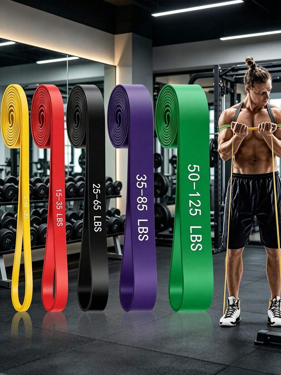Resistance Band Pull-Up Assist Band Heavy Duty Fitness Ring Suitable For Gym, Home Workout, Strength Training, Physical Therapy, Stretching And Cross Training