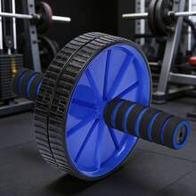 Two-Wheel Abdominal Roller With Anti-Slip And Wear-Resistant Wheel Surface, Two Types Of Handles Available For Selection, Anti-Tip Design. Ideal For Home Abdominal Training And Fat Burning, Compact And Portable To Shape Defined Abdominal Muscles. - Random Color - View 6