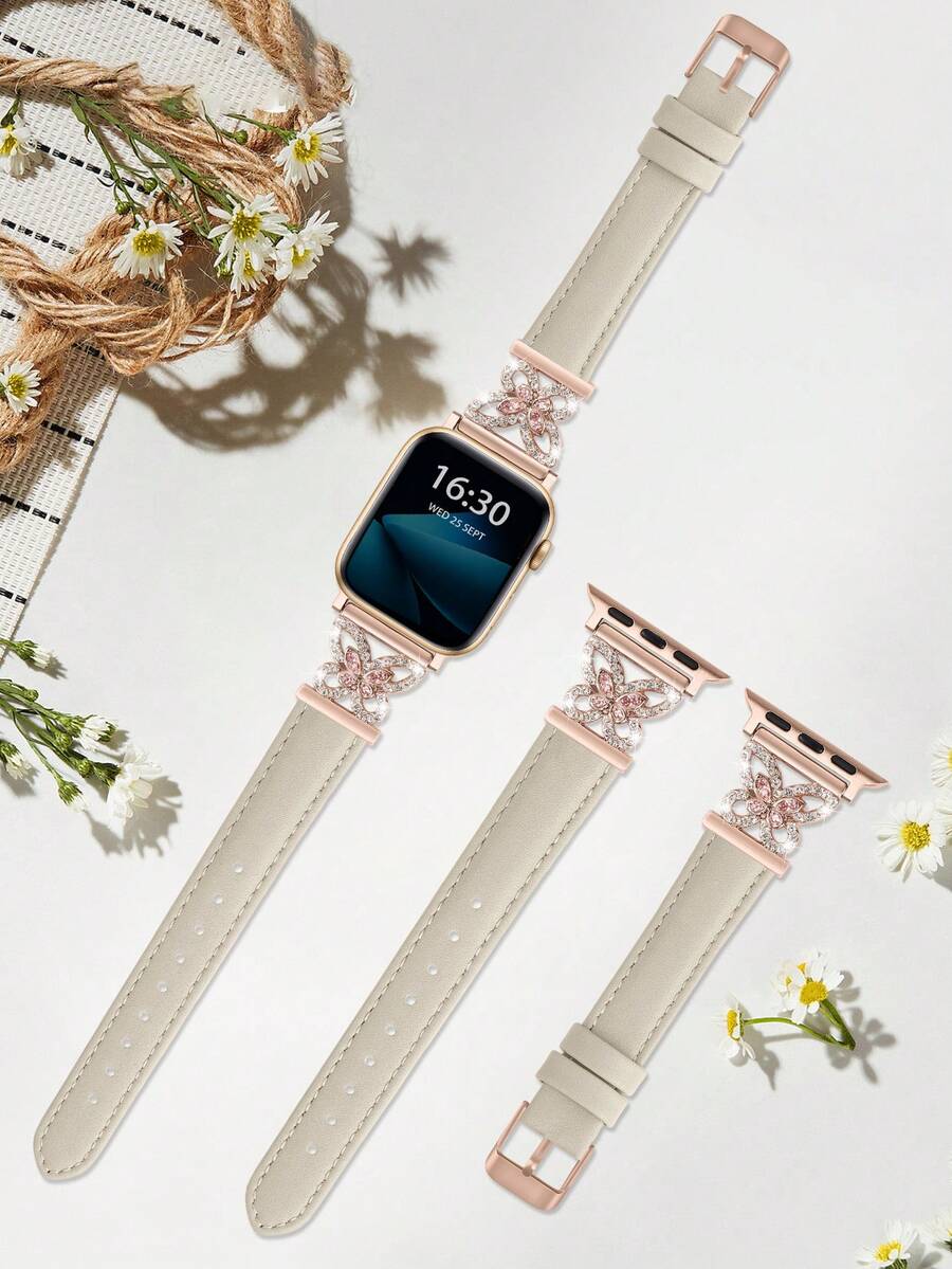 1件超細纖維手錶錶帶，適用於女性與男性，兼容38mm、40mm、41mm、42mm、44mm、45mm、46mm、49mm - S11/10-42mm，亮面金屬扣，超薄舒適且防汗 - 優雅時尚手錶錶帶，適合商務、約會、婚禮、派對與日常穿戴 - 可愛禮物，高品質替換手錶錶帶配件