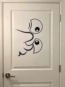 1 buah Stiker Dudukan Toilet Lucu, Dekorasi Kamar Mandi Perekat Sendiri, Wajah Ekspresif, Stiker Dudukan Toilet yang Dapat Dilepas Tanpa Meninggalkan Residu, Stiker Toilet Abstrak, Stiker Mobil, Dekorasi Dinding, Stiker Bak Mandi, Stiker Jendela, Dekorasi Toilet, Dekorasi DIY - Stiker lucu - View 9