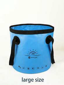Cubo de agua plegable, cubo de camping portátil, cubo plegable para lavar el coche, cubo de agua para pesca, equipo de viaje al aire libre - Multicolor - Ver 13