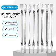 Mobile Phone Repair Motherboard Pry Bar CPU Scraper Tool Circuit Board Chip Module IC Disassembly Remove Glue And Scrape Tin - Silver - View 1