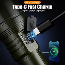 高功率高亮度露營戶外鋁合金手電筒（不含電池） - 手電筒 - 查看 6