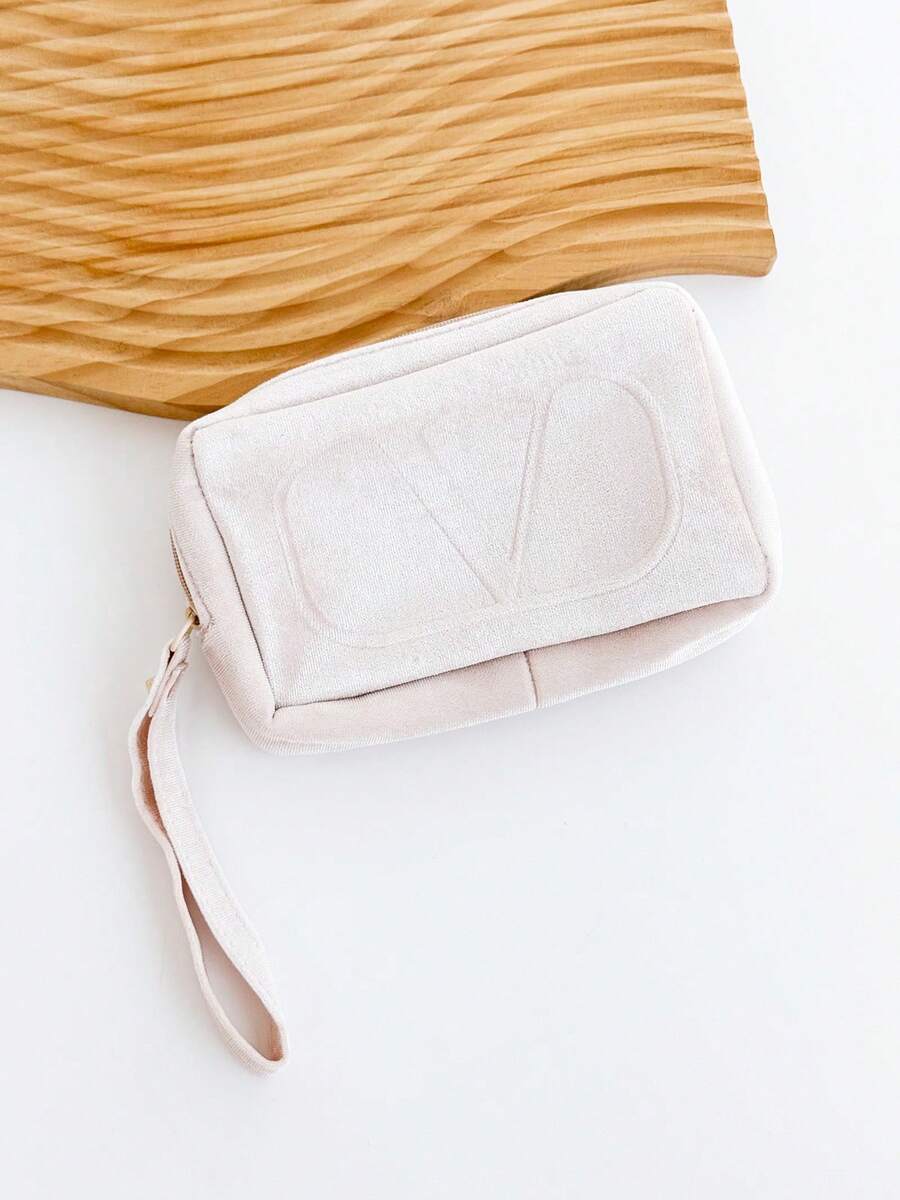 Valentino Pink Makeup Bag/Blue Cloud Pattern Bag - Pink Makeup Bag - View 1