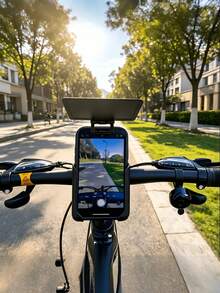 Foldable Clip On Phone Sun Shade Anti Glare Cellphone Sun Visor Shield UV Protection Screen Sun Block Clip Holder For Outdoor Driving Navigation Smartphone Accessory - Black - View 10