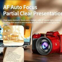 Beginner Digital Vlog Camera, 5K Ultra HD, 6400W Pixels With AF Autofocus, 16X Digital Zoom, Anti-Shake Function & Beauty Mode, 2.8-Inch Display Screen, Compatible With External Fill Light, 8 Adjustable Scene Modes For Photography & Video Recording - View 5